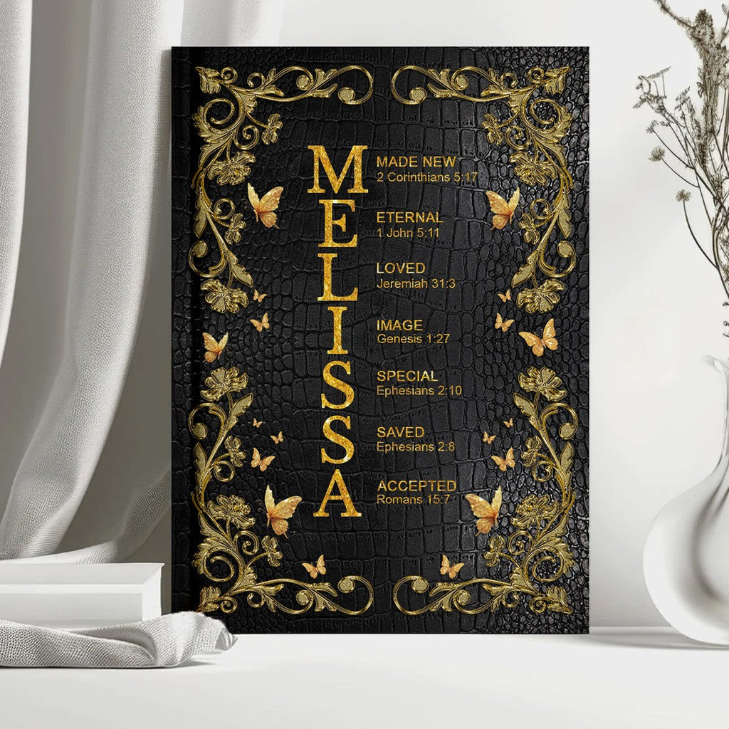 Personalized "Sacred Name Meaning" Leather Prayer Journal