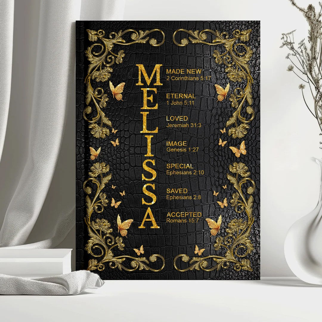 Personalized "Sacred Name Meaning" Leather Prayer Journal