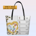 Personalized Bible Verse Leather Tote Bag