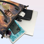 Personalized Bible Verse Leather Tote Bag