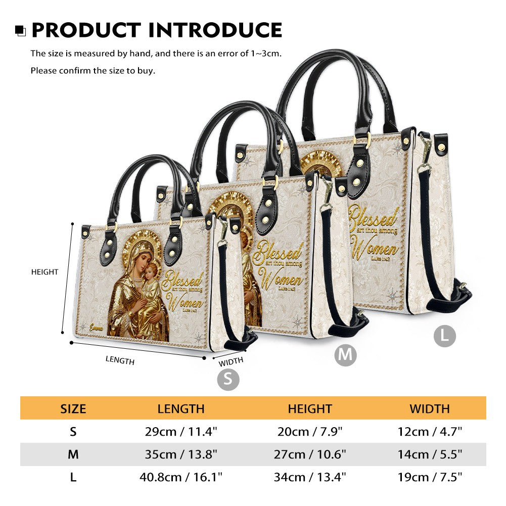 Personalized Christian Faith Leather Handbag