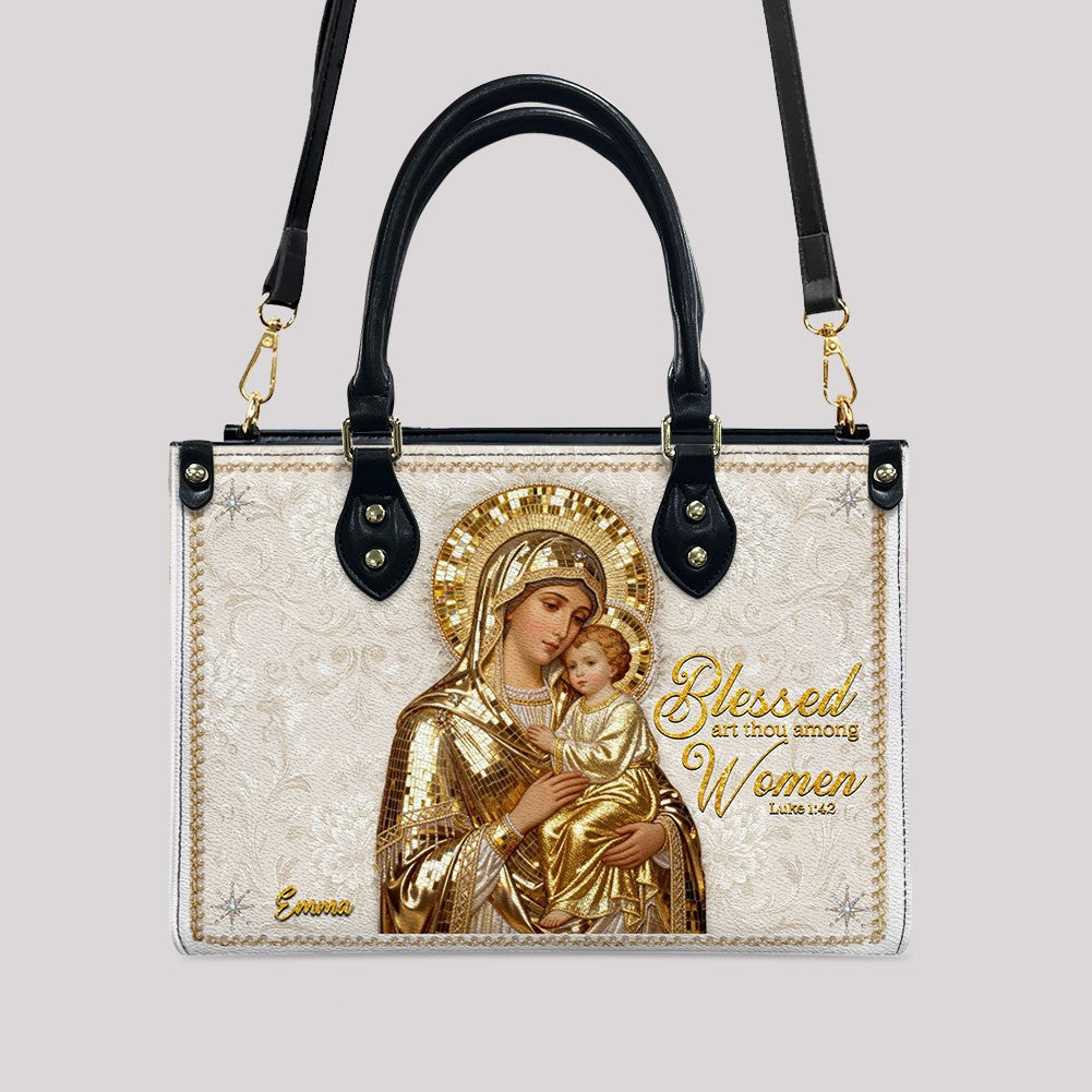 Personalized Christian Faith Leather Handbag