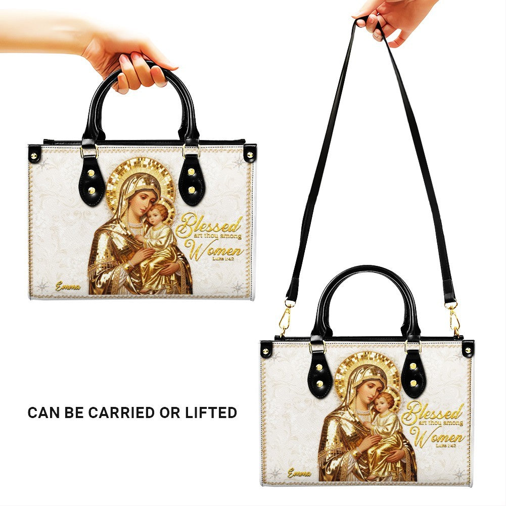 Personalized Christian Faith Leather Handbag
