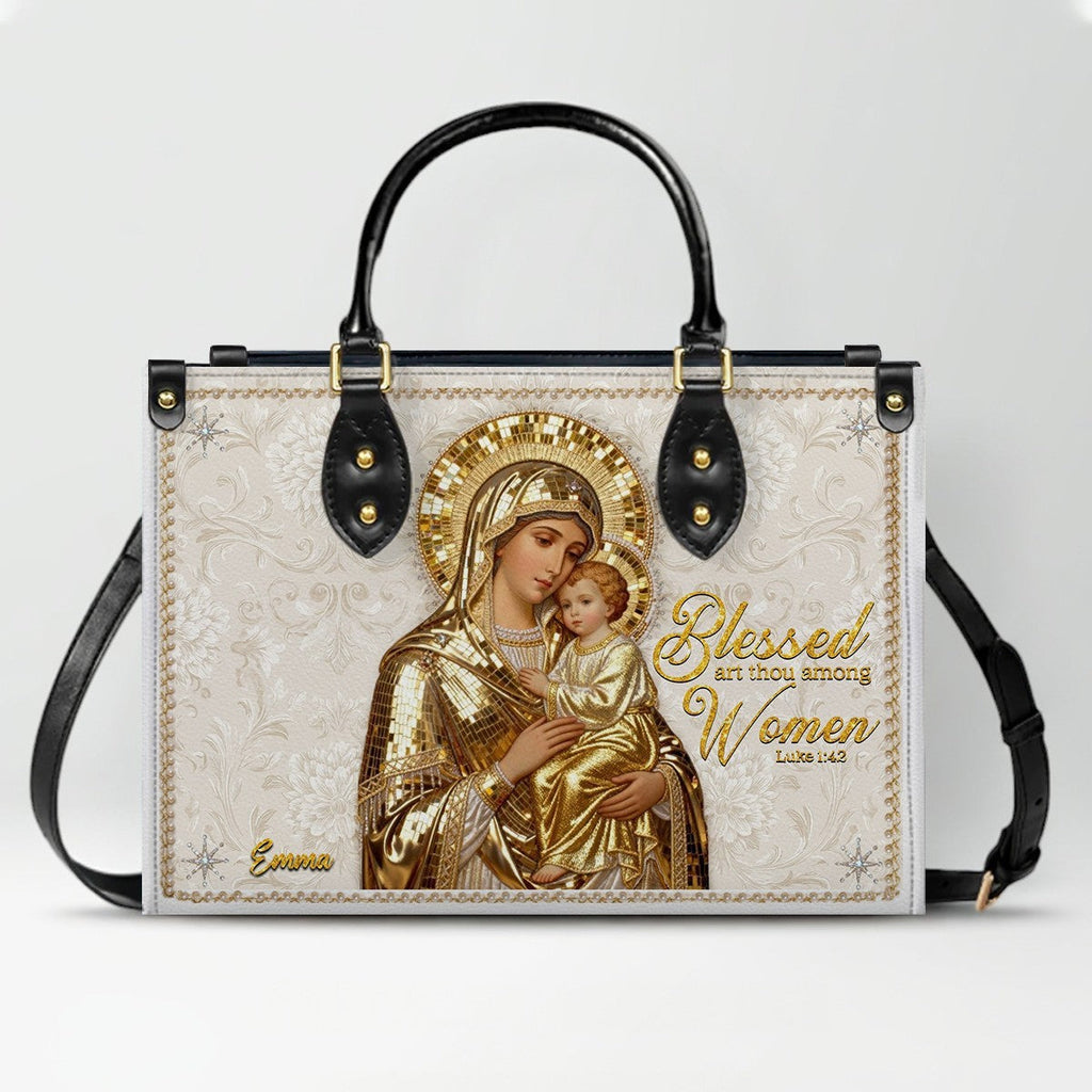 Personalized Christian Faith Leather Handbag