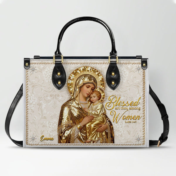 Personalized Christian Faith Leather Handbag