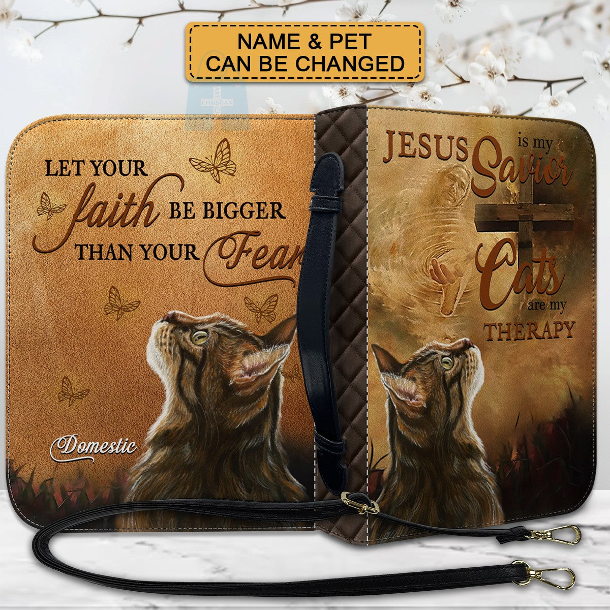 Personalized Pet Photo & Name Bible Cover