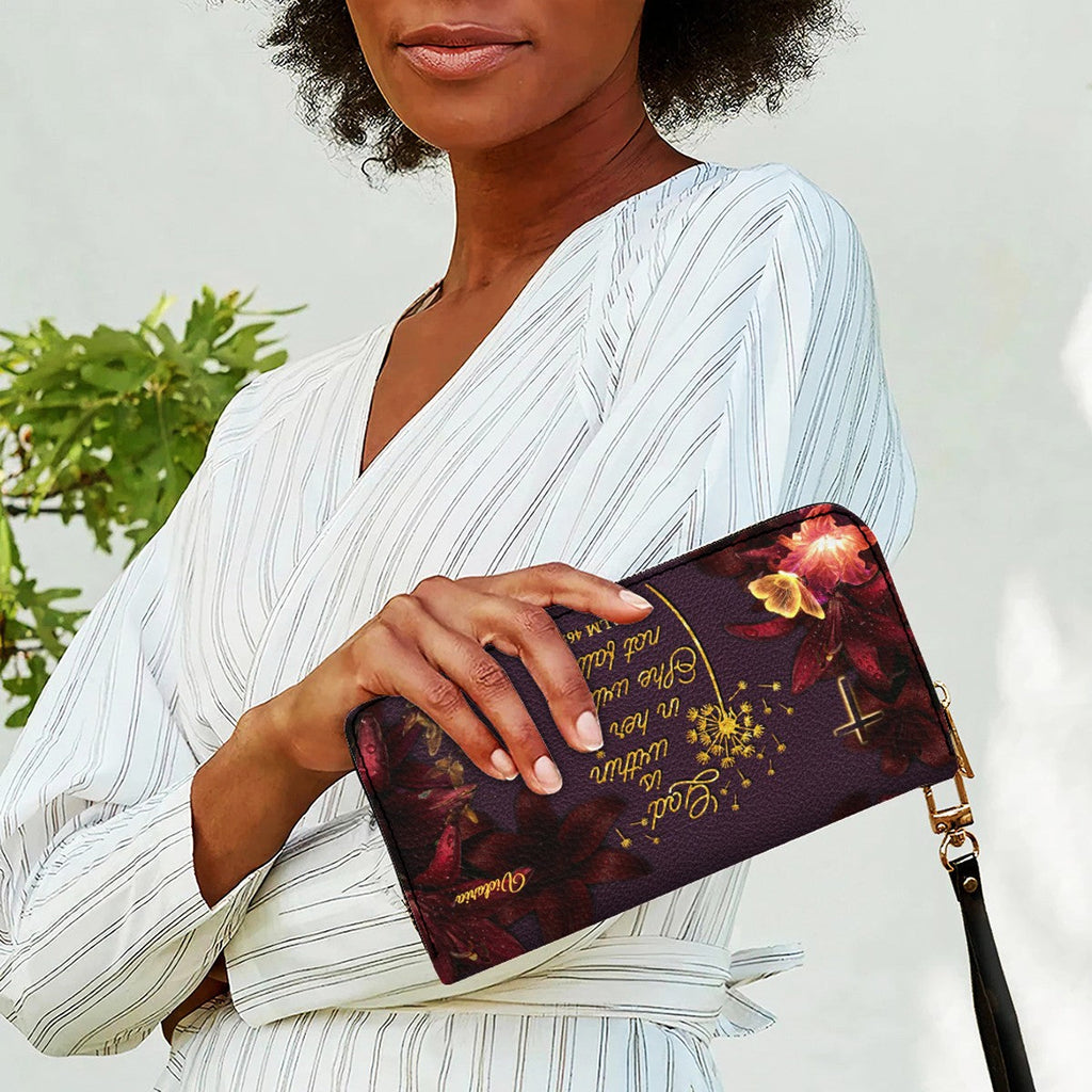 Personalized Bible Verse Leather Handbag Set
