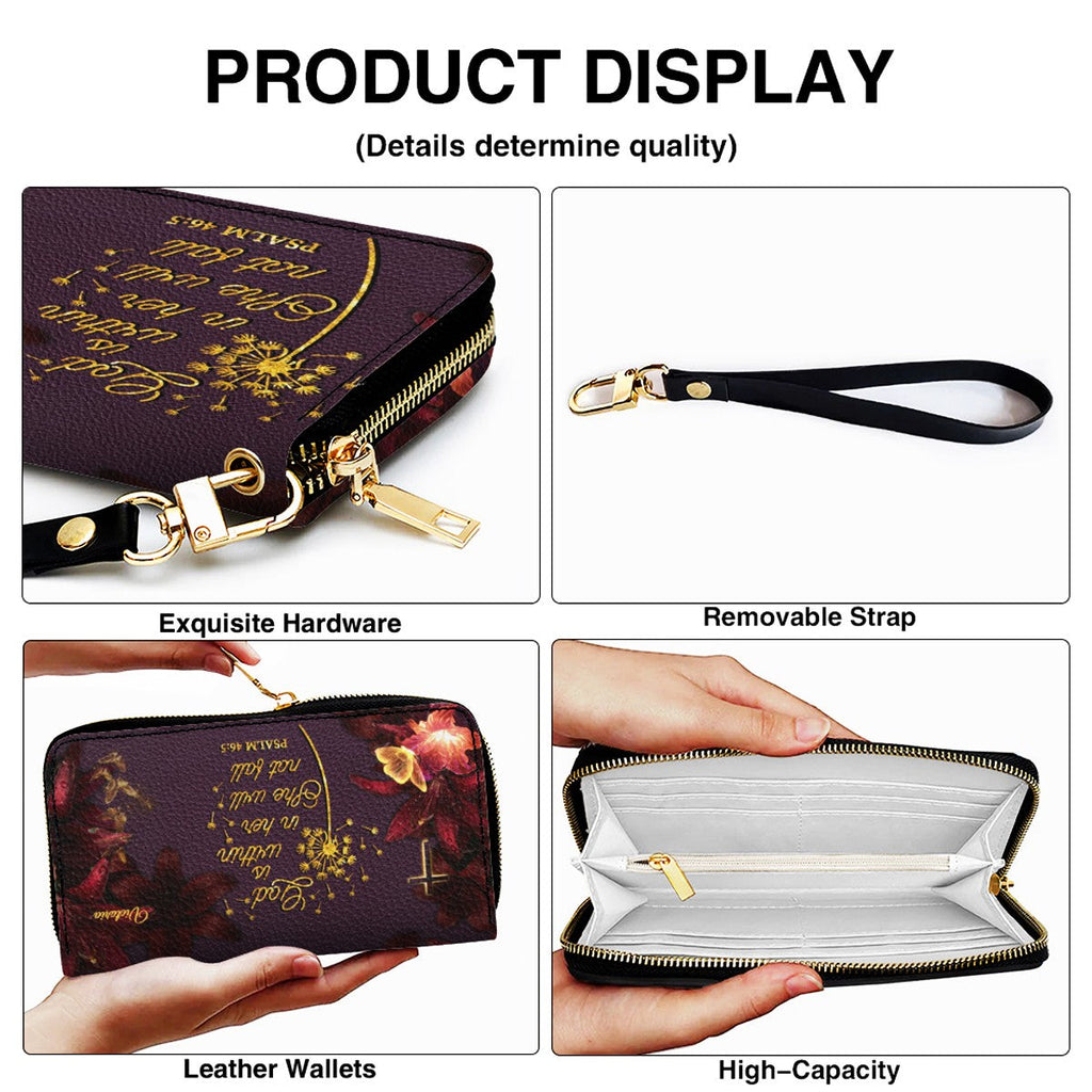Personalized Bible Verse Leather Handbag Set