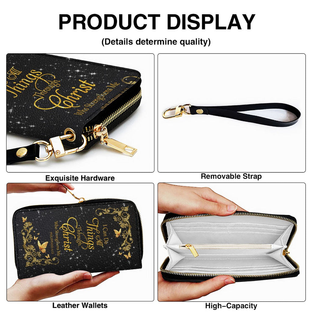 Custom Christian Leather Handbag & Wallet Set