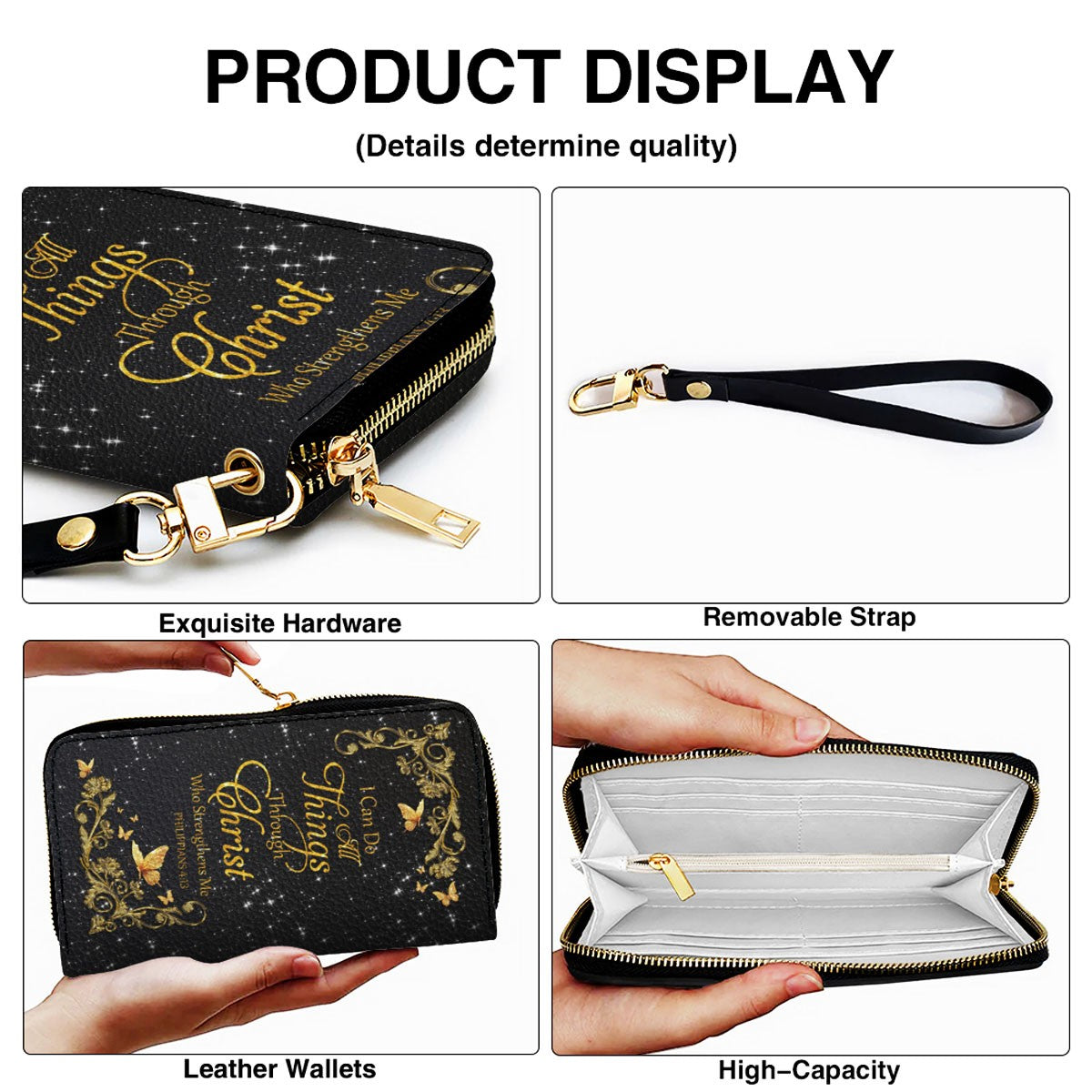Custom Christian Leather Handbag & Wallet Set