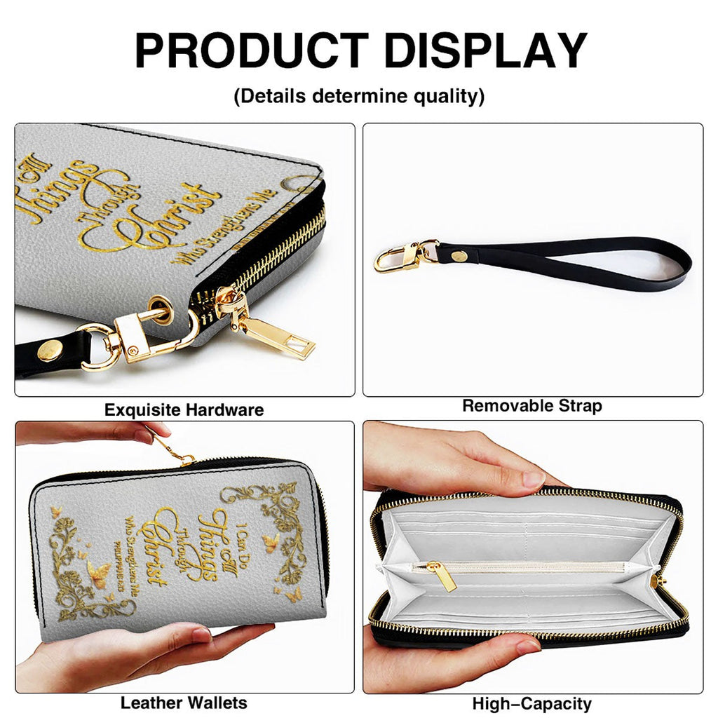 Personalized Christian Leather Handbag & Wallet