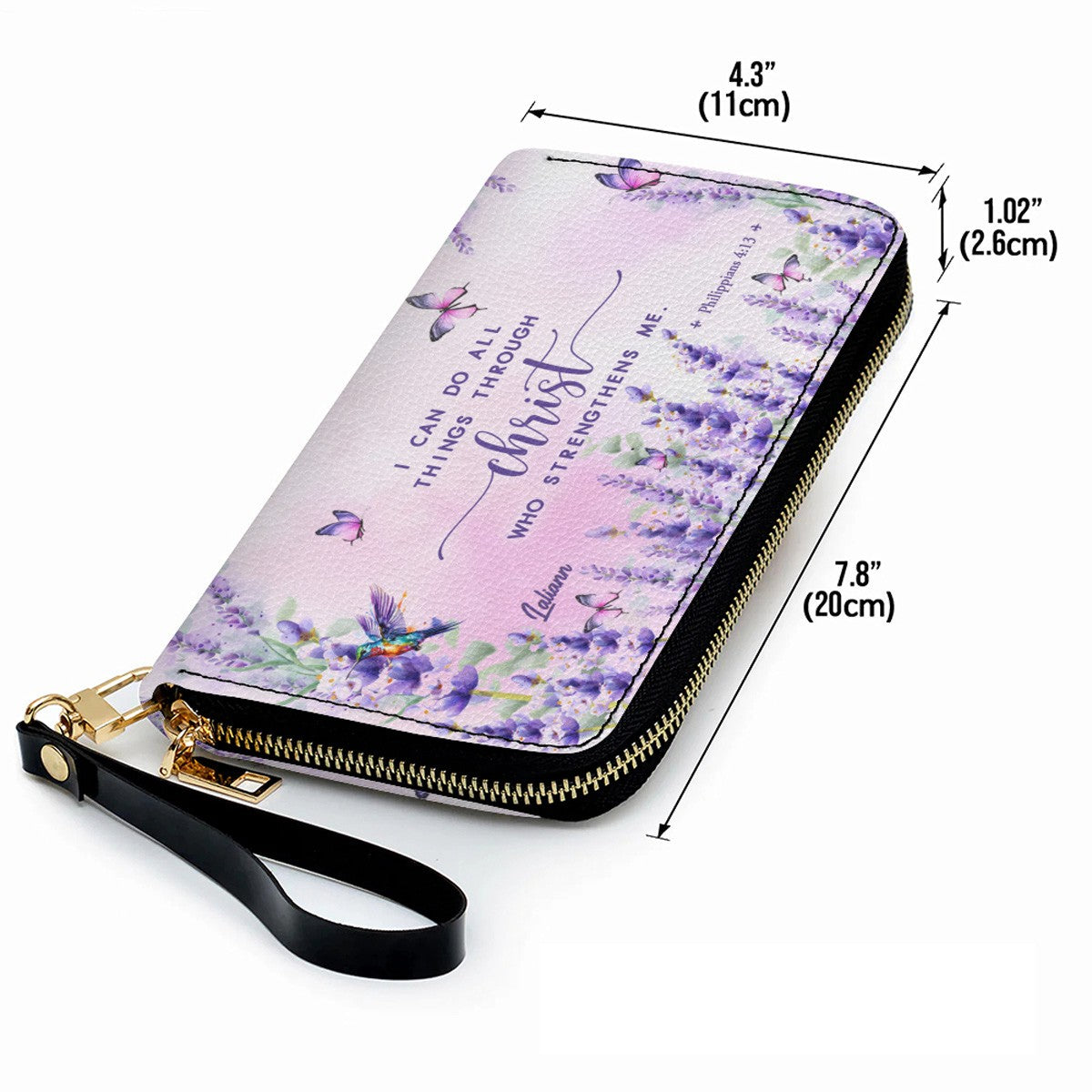 Custom Christian Leather Handbag & Matching Wallet