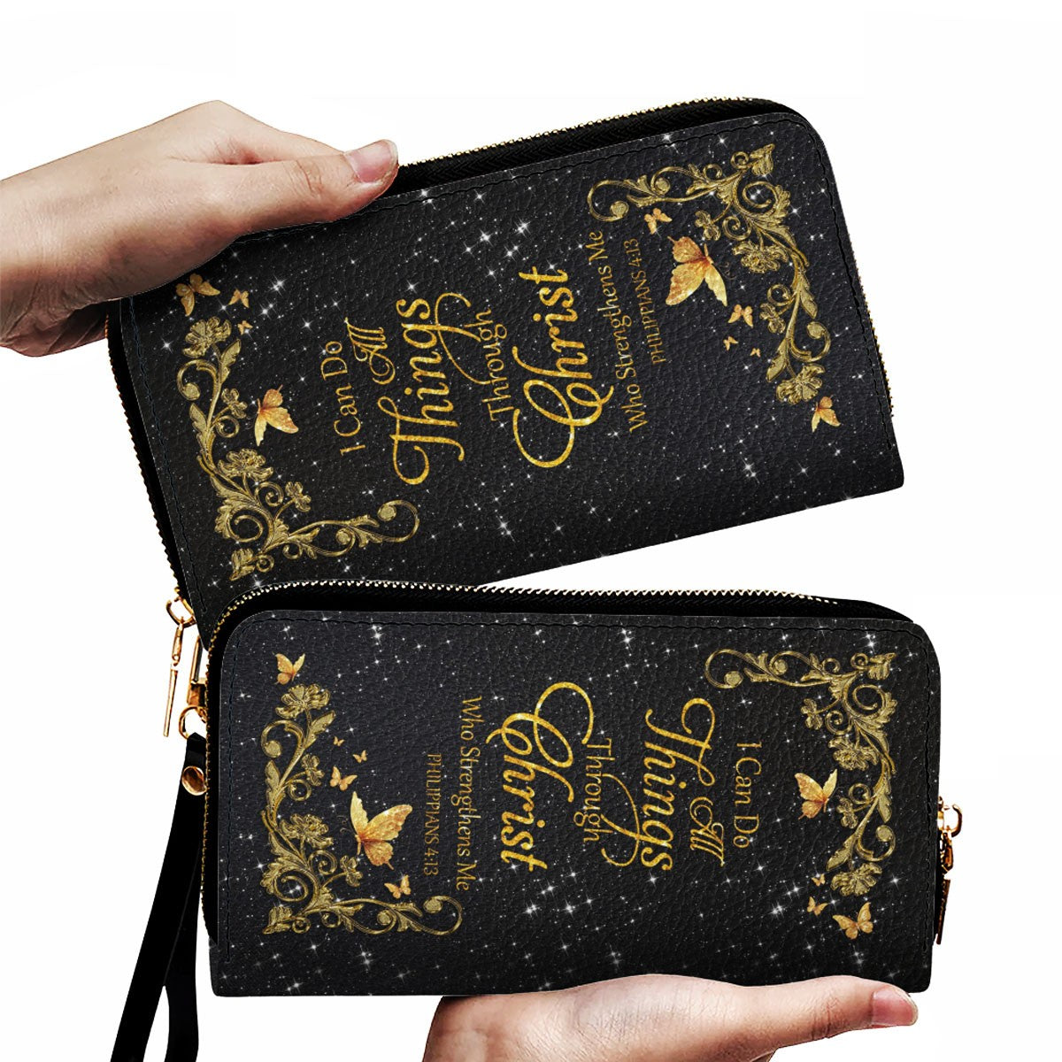 Custom Christian Leather Handbag & Wallet Set