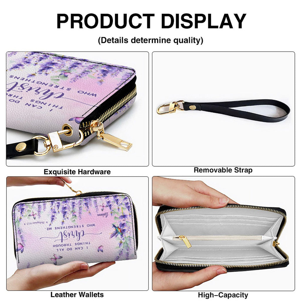 Custom Christian Leather Handbag & Matching Wallet