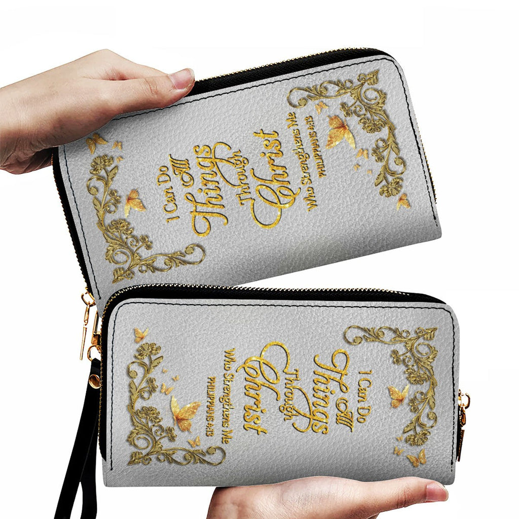 Personalized Christian Leather Handbag & Wallet