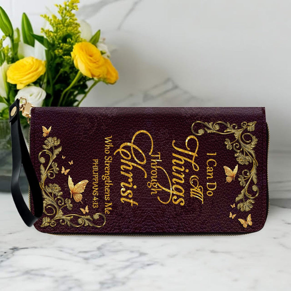 Personalized Bible Verse Leather Handbag