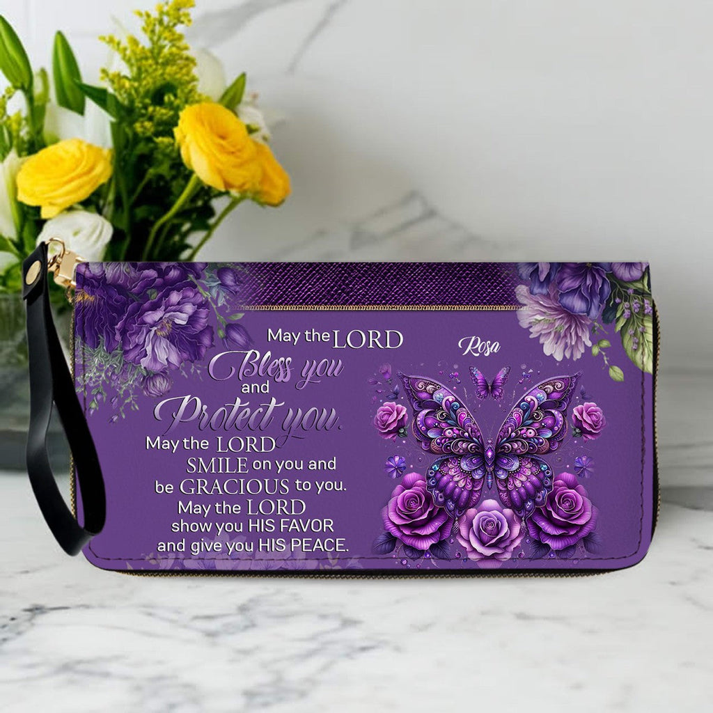 Personalized Faith Leather Handbag & Clutch