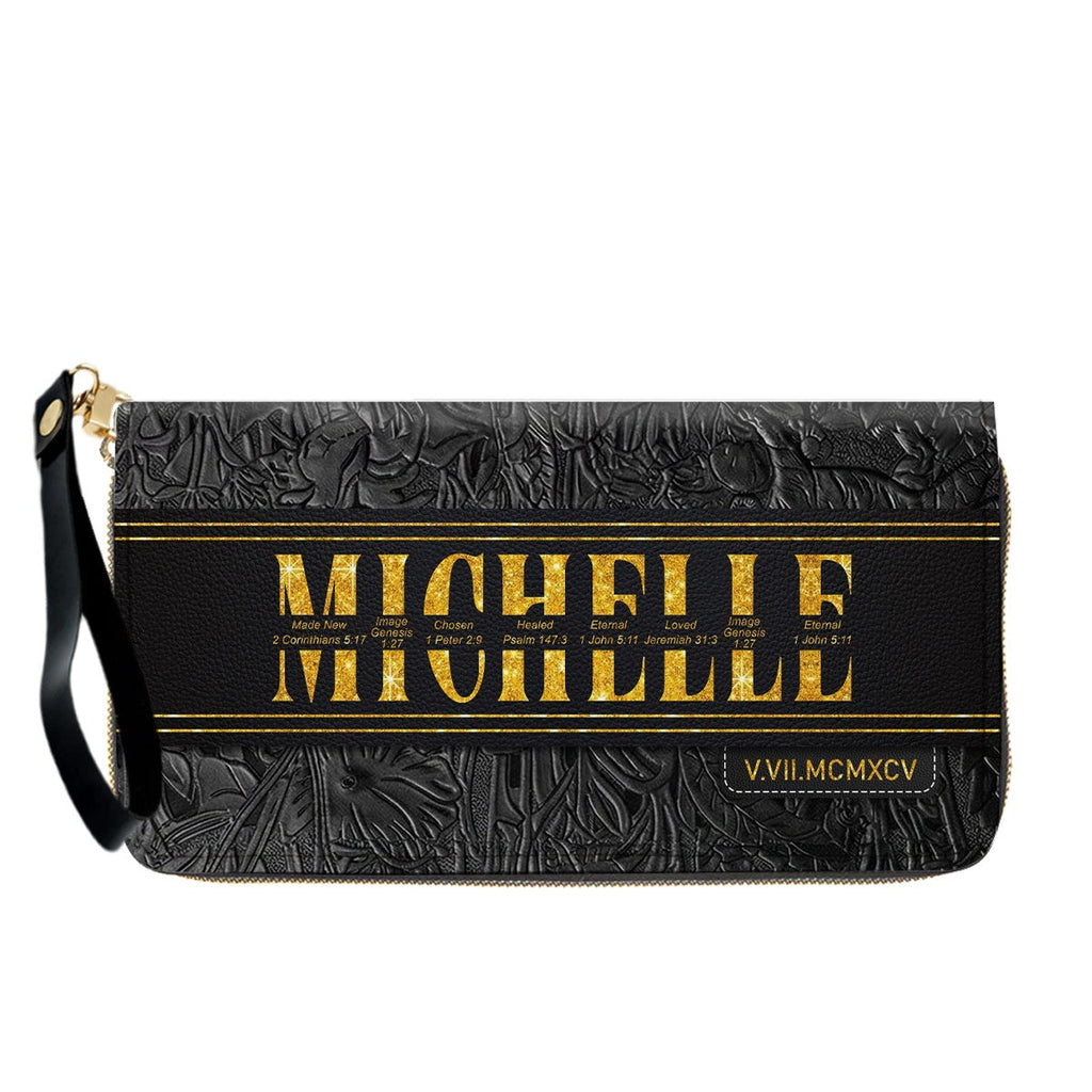 Custom Bible Verse Leather Handbag & Wallet Set