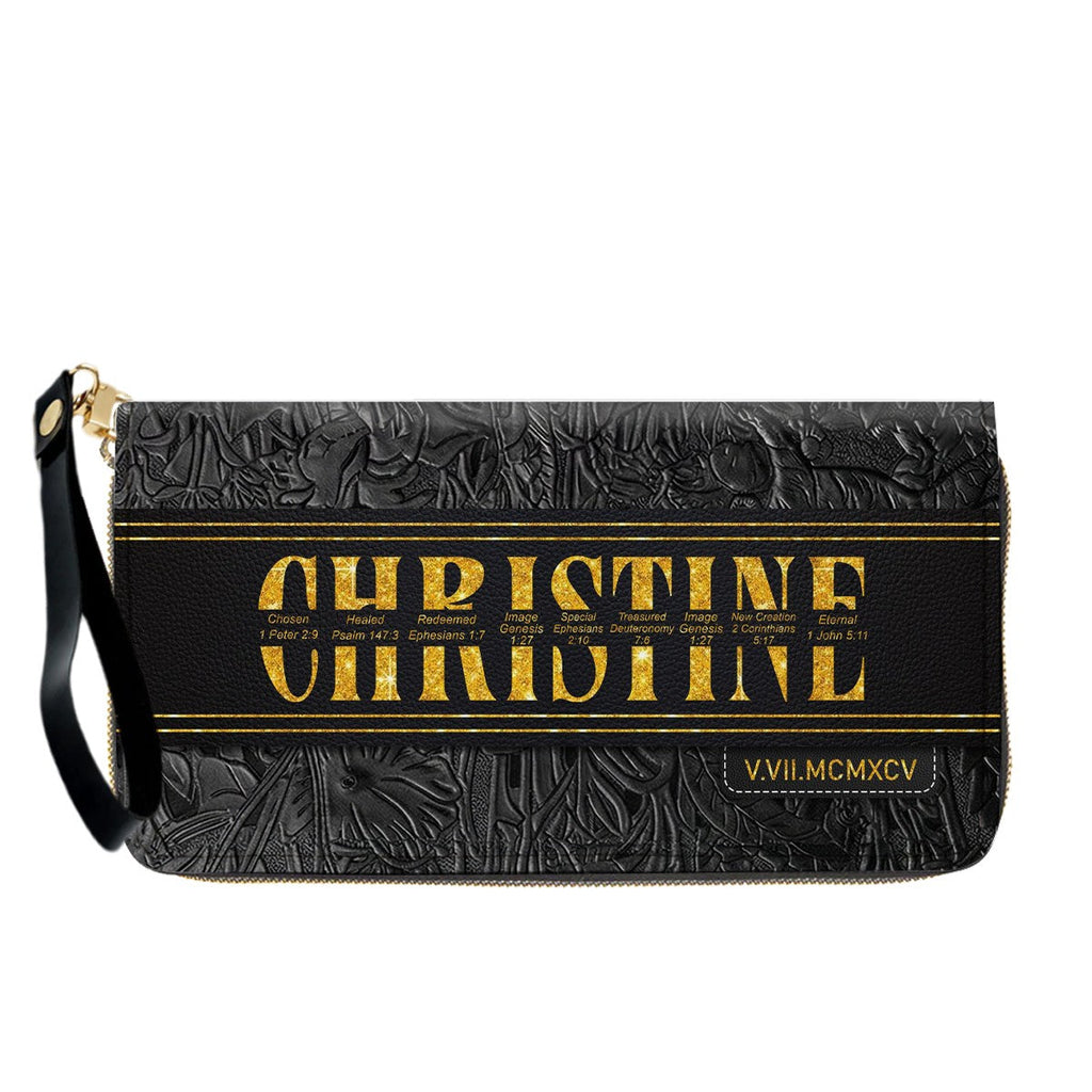Custom Bible Verse Leather Handbag & Wallet Set