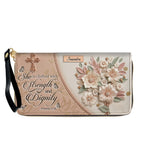 Personalized Beige Cross Handbag & Wallet Set