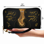 Personalized Christian Leather Handbag & Wallet Set