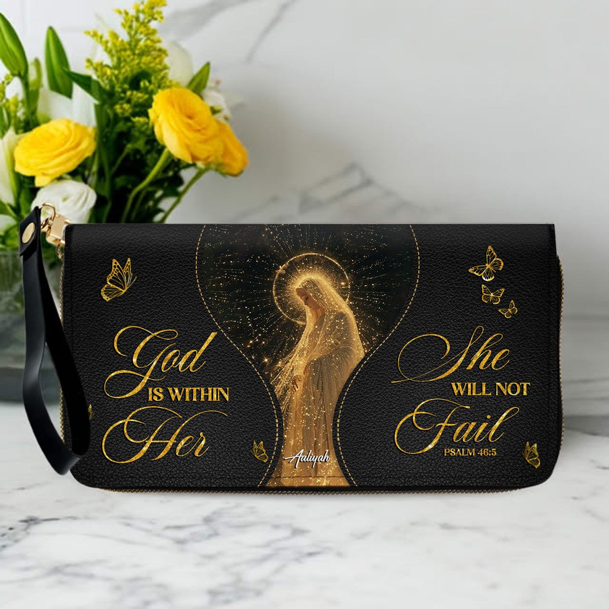 Personalized Christian Leather Handbag & Wallet Set