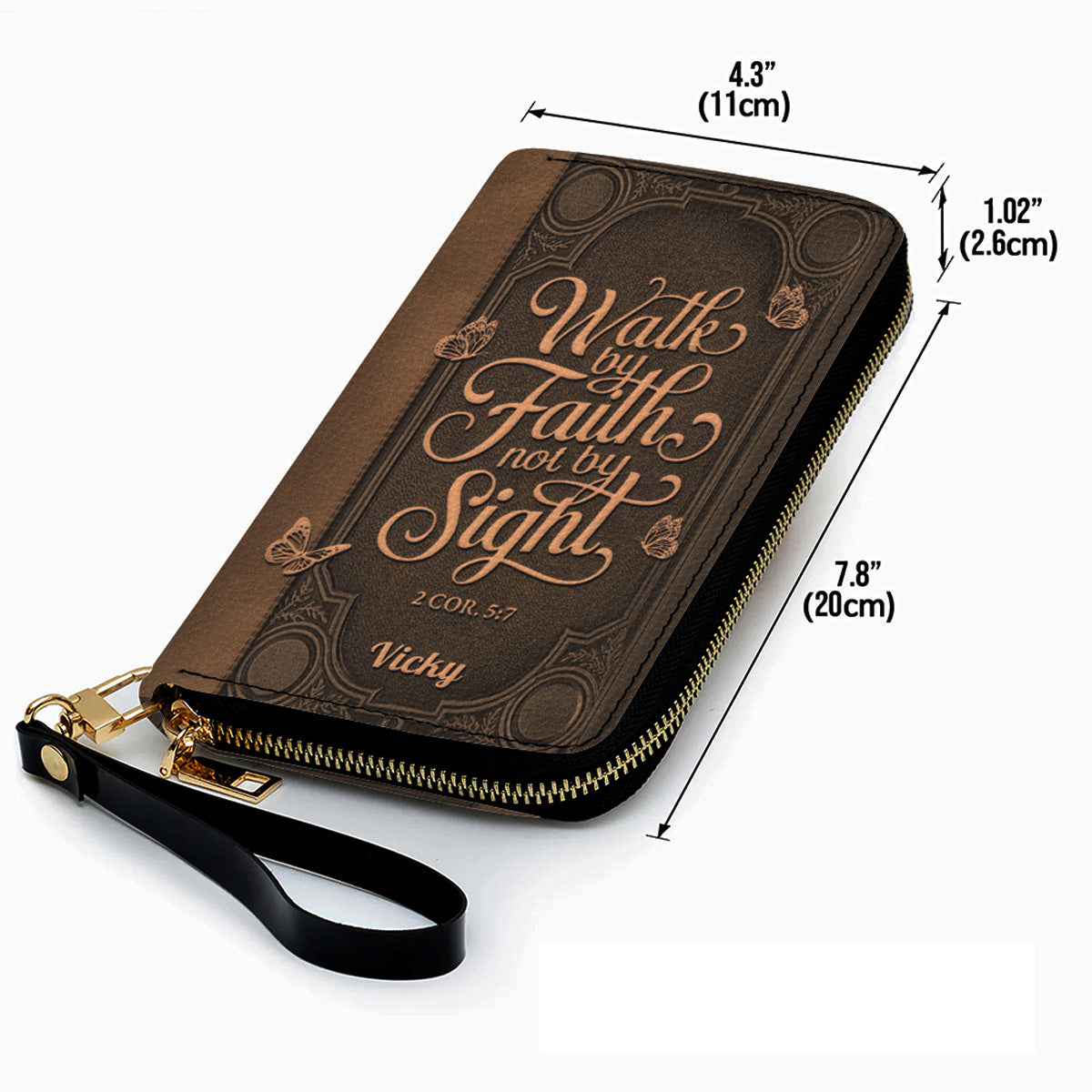 Custom Scripture Leather Tote & Wallet Set