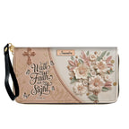 Personalized Beige Cross Handbag & Wallet Set