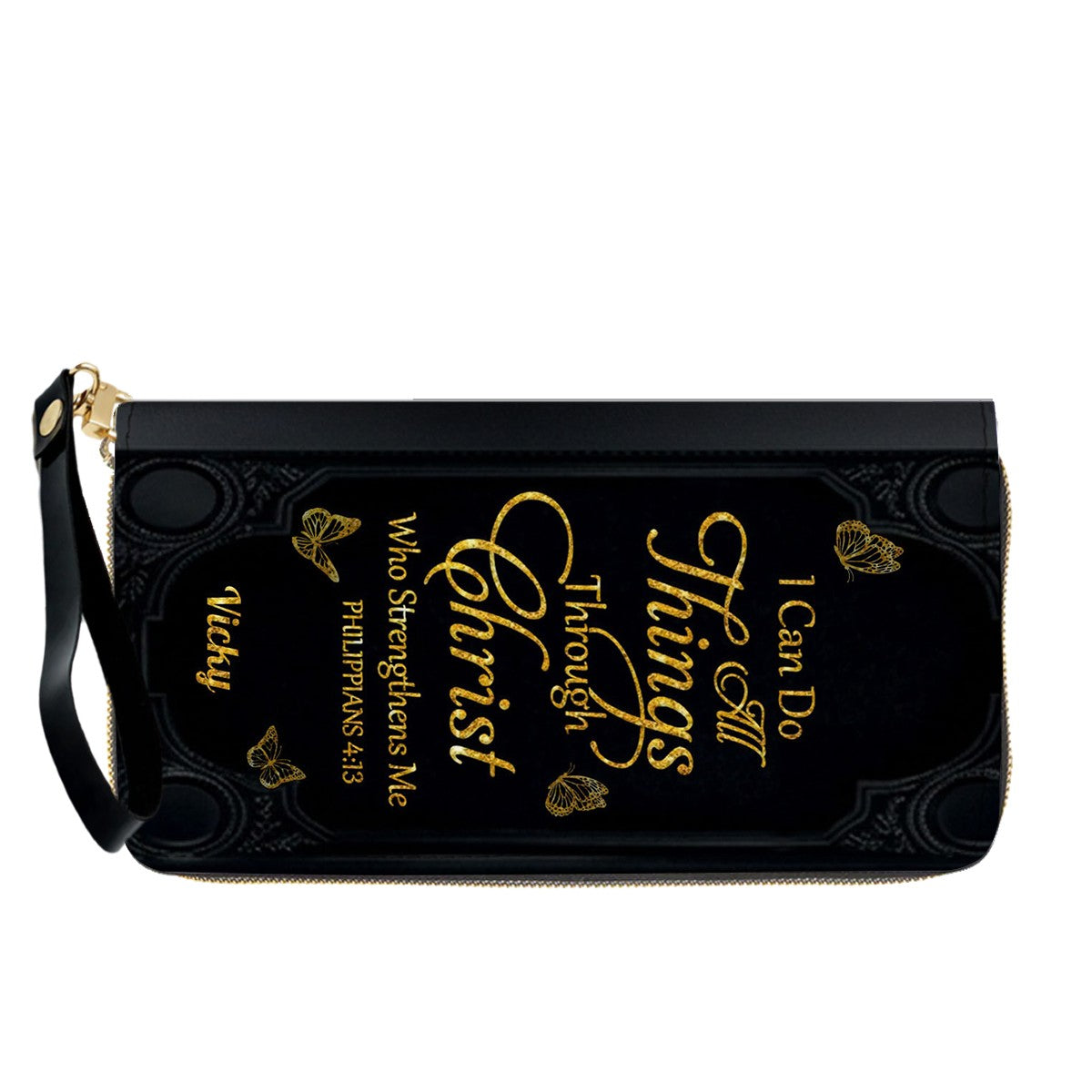 "I Can Do All Things" Personalized Leather Bag Set