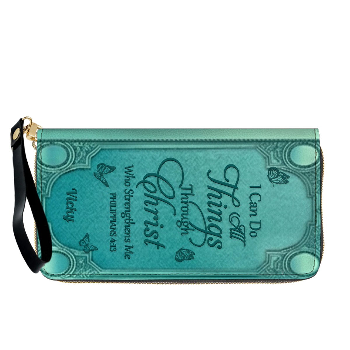 "I Can Do All Things" Personalized Leather Bag Set