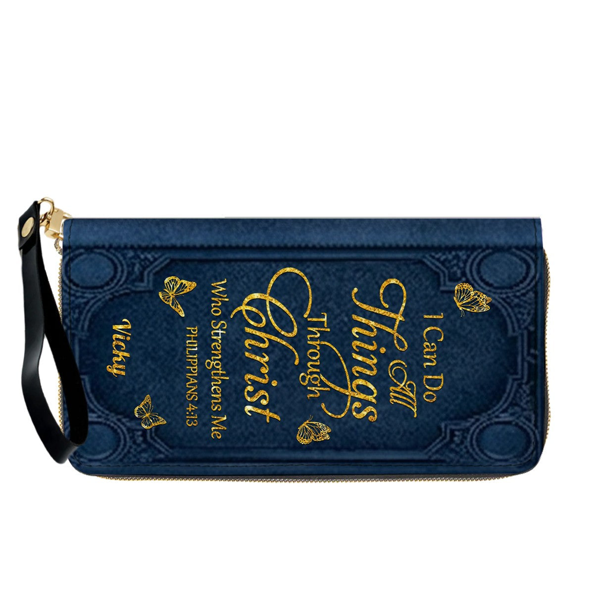 "I Can Do All Things" Personalized Leather Bag Set