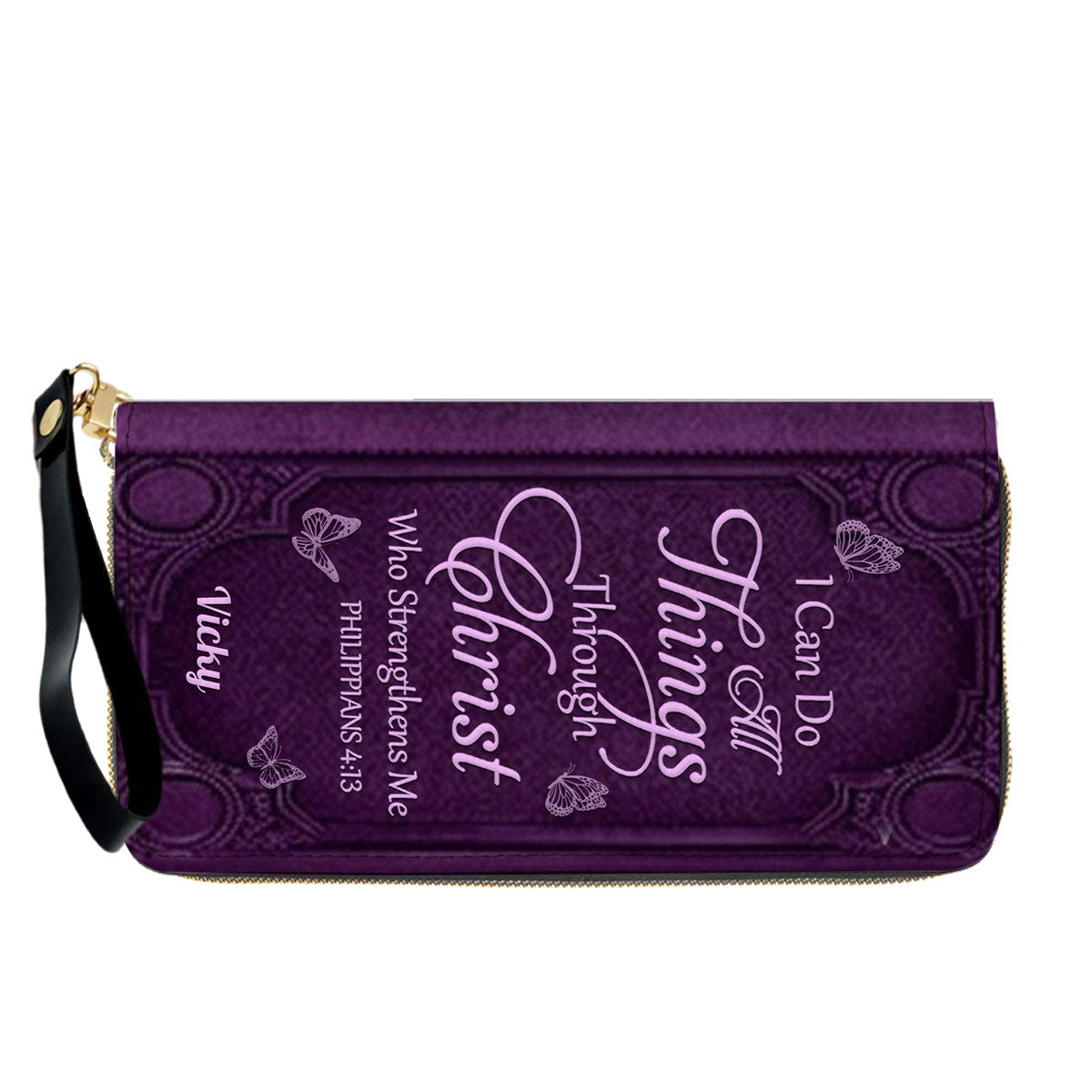 "I Can Do All Things" Personalized Leather Bag Set