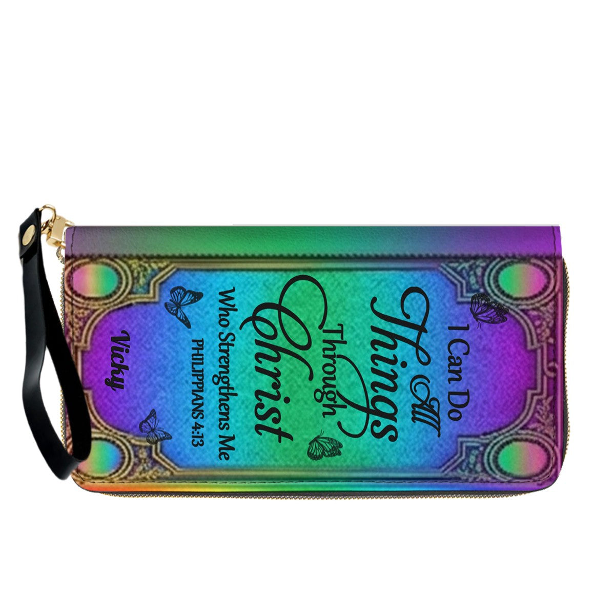 "I Can Do All Things" Personalized Leather Bag Set
