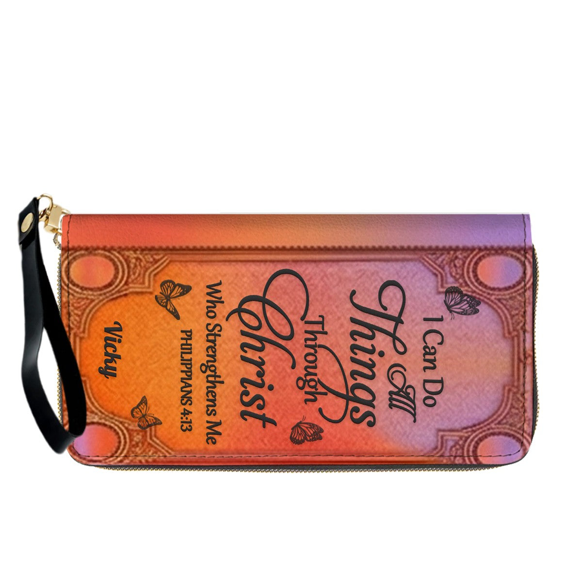 "I Can Do All Things" Personalized Leather Bag Set