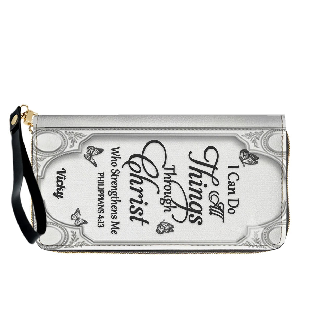 "I Can Do All Things" Personalized Leather Bag Set
