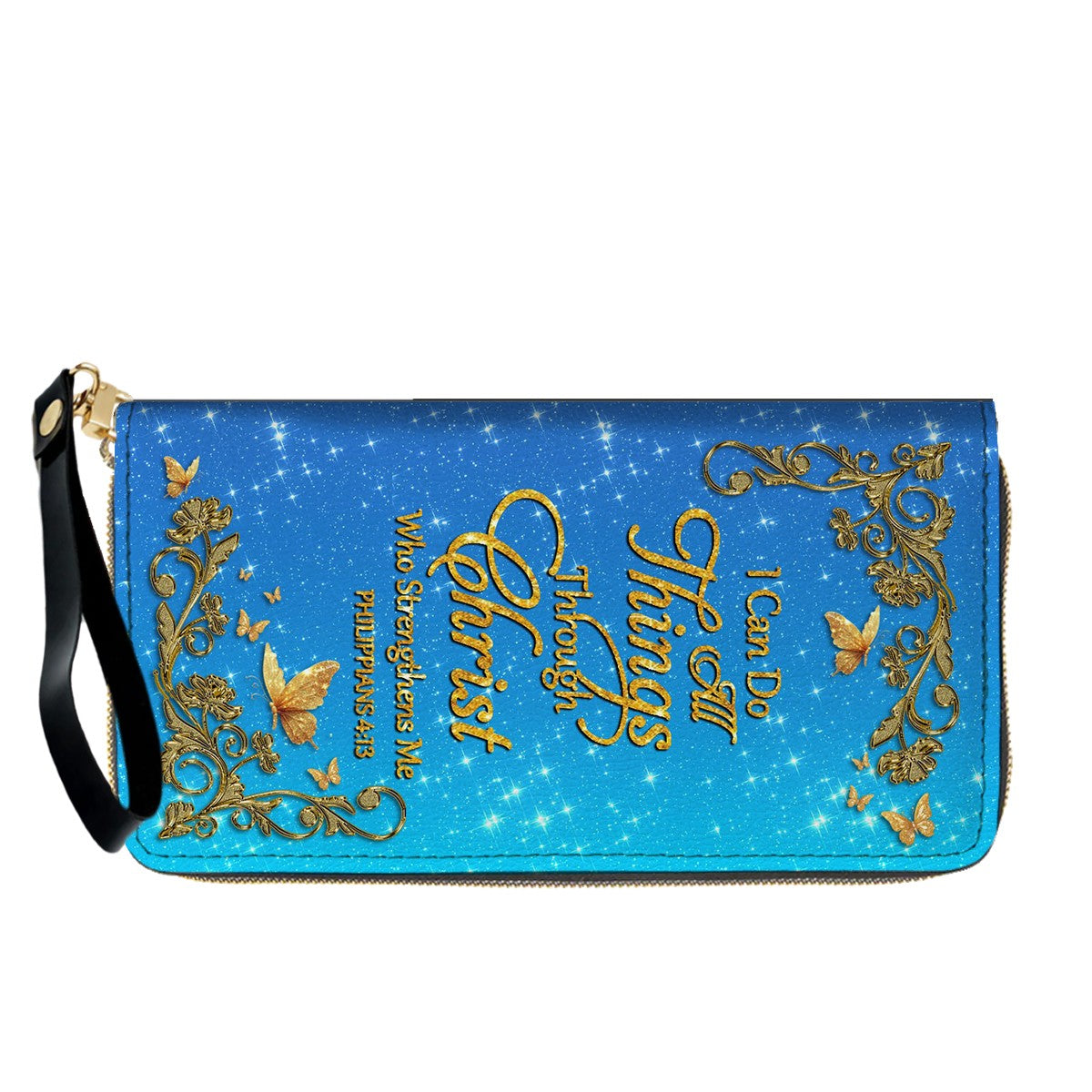 "I Can Do All Things" Leather Tote & Wallet Set