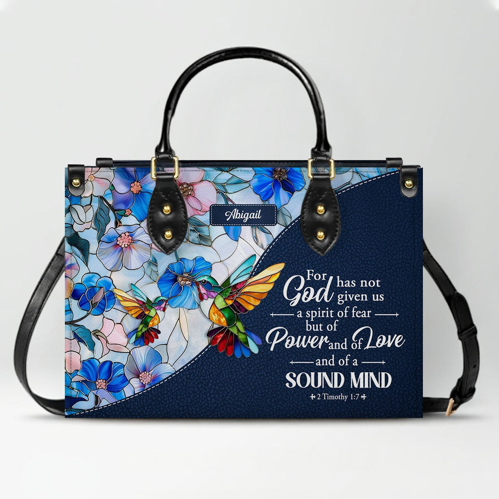 Personalized Bible Verse Leather Handbag
