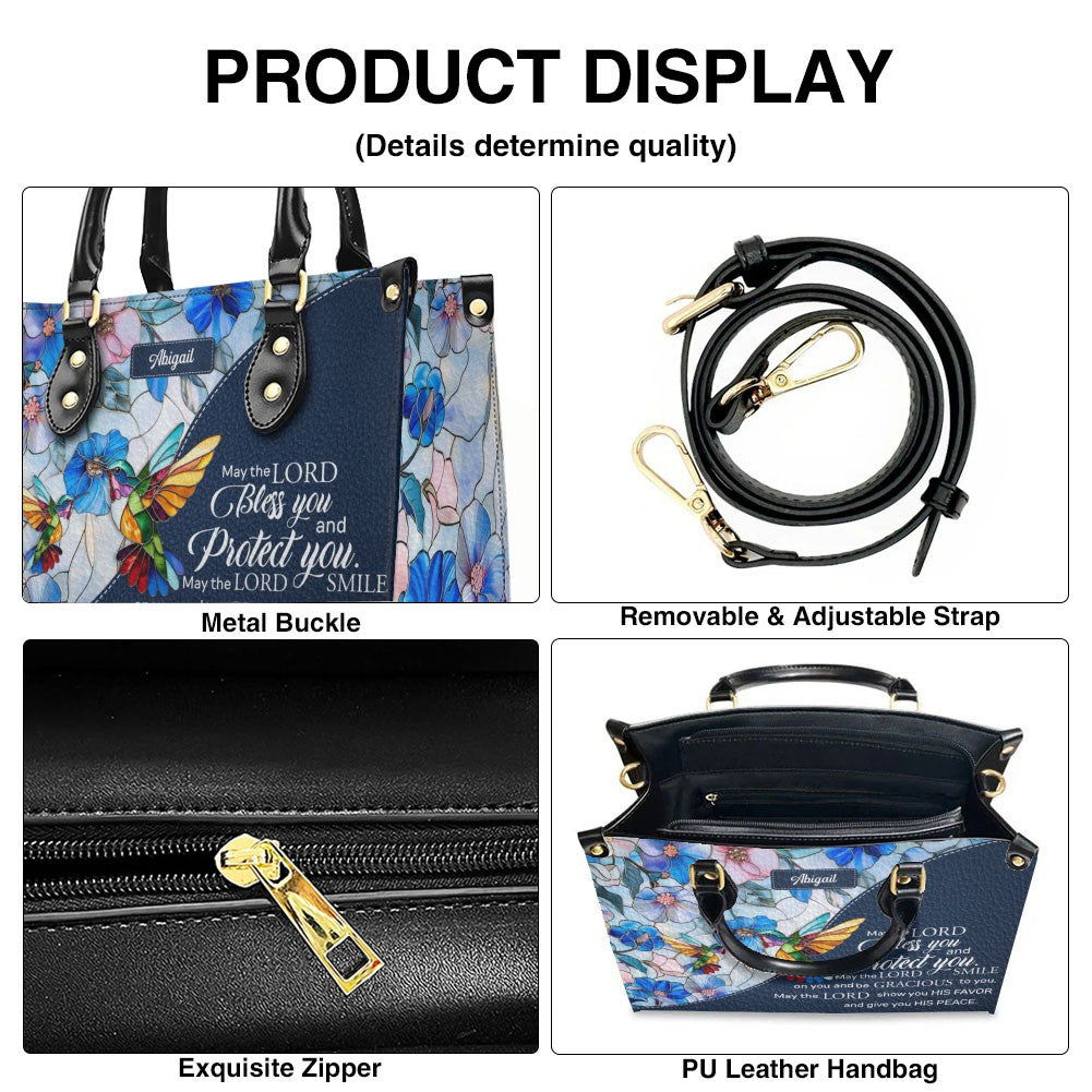 Personalized Bible Verse Mosaic Leather Handbag