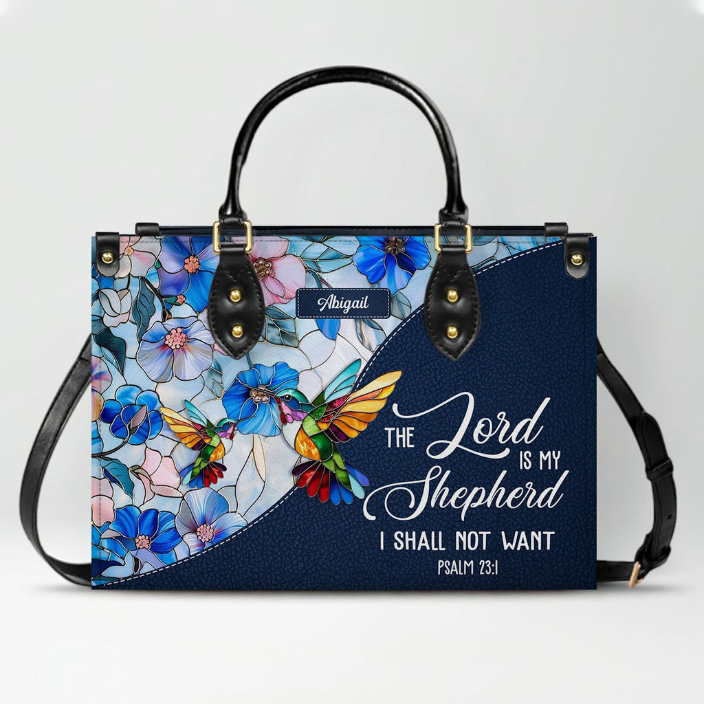 Personalized Bible Verse Leather Handbag