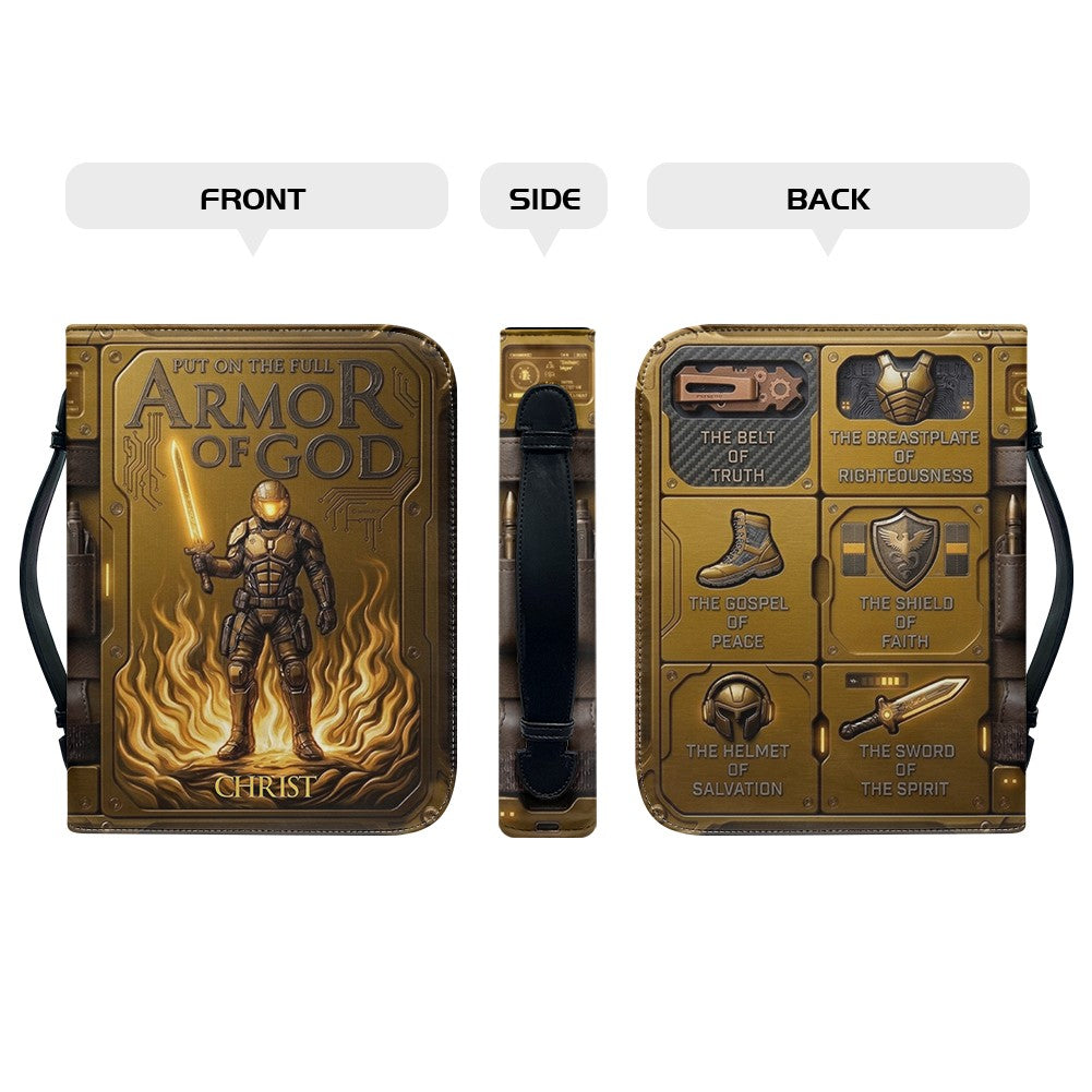 Personalized Cherry Red Armor of God Bible Case