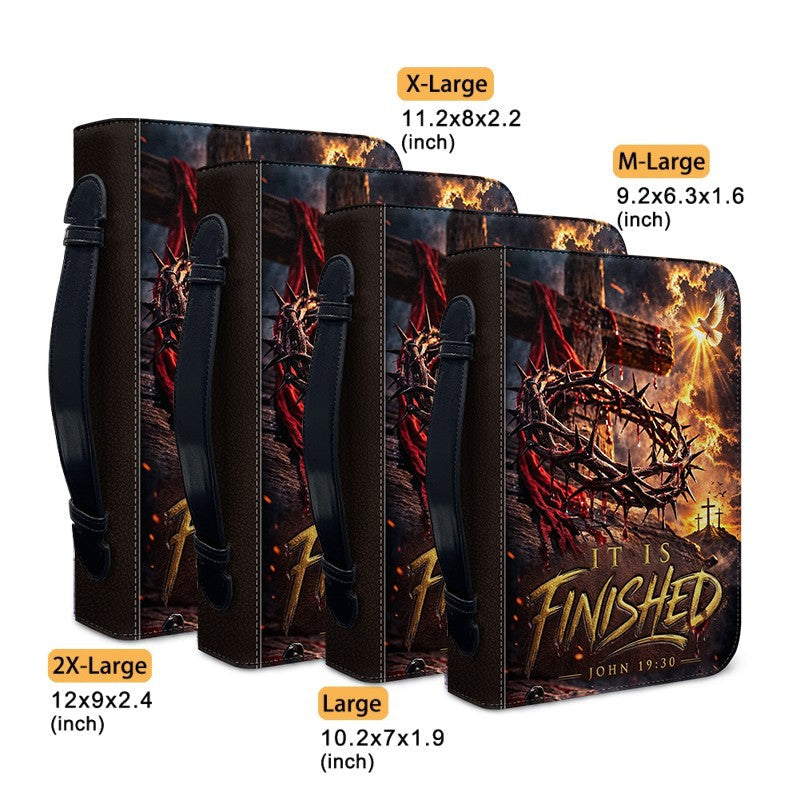 Personalized It Is Finished John 19:30 Bible Cover