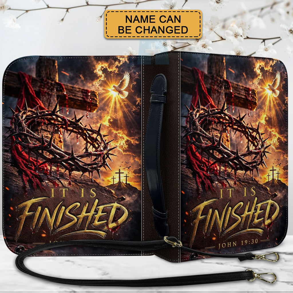 Personalized It Is Finished John 19:30 Bible Cover