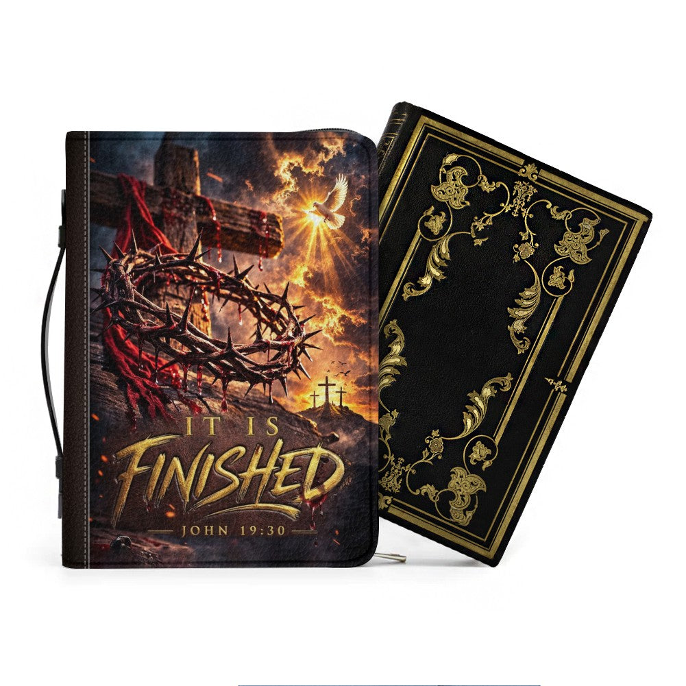 Personalized It Is Finished John 19:30 Bible Cover