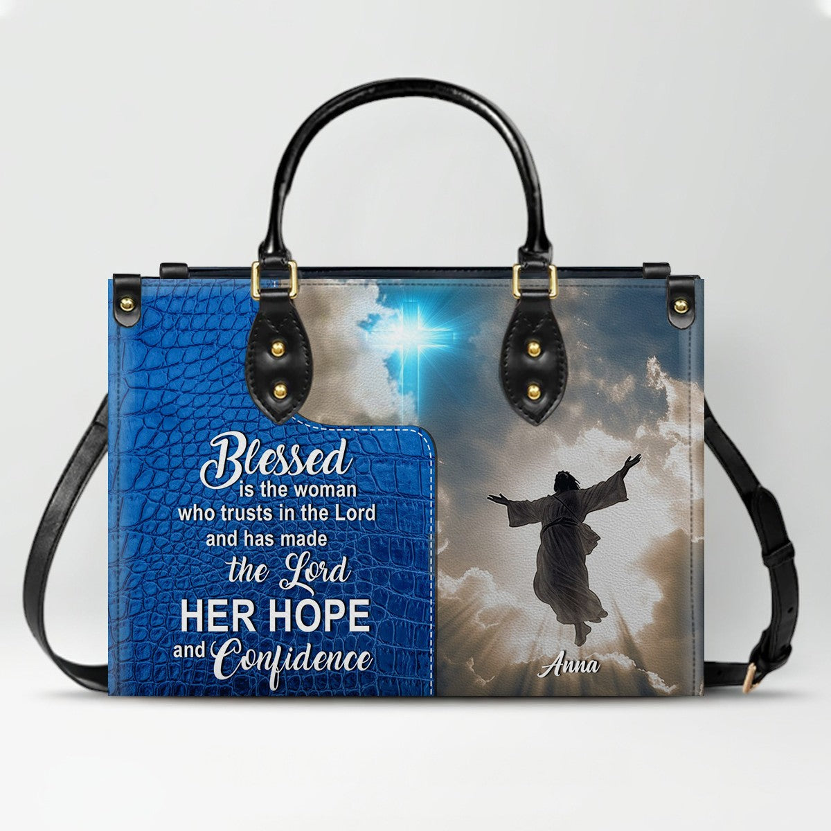 Personalized Christian Leather Handbag