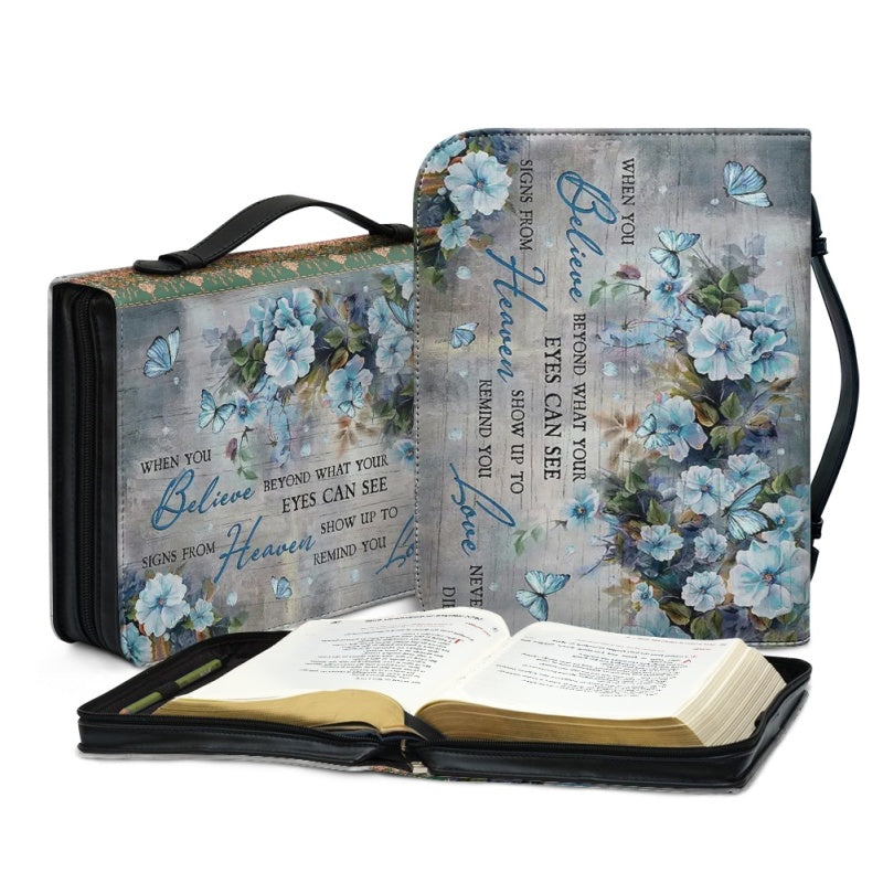 Personalized Strength & Dignity Floral Bible Cover