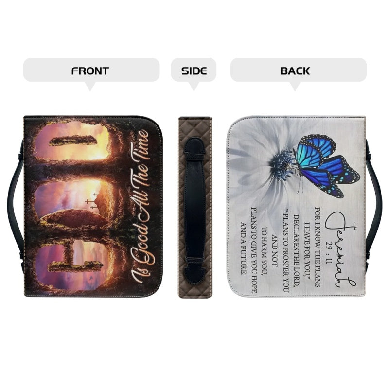 God Is Good Butterfly Personalized Bible Cover