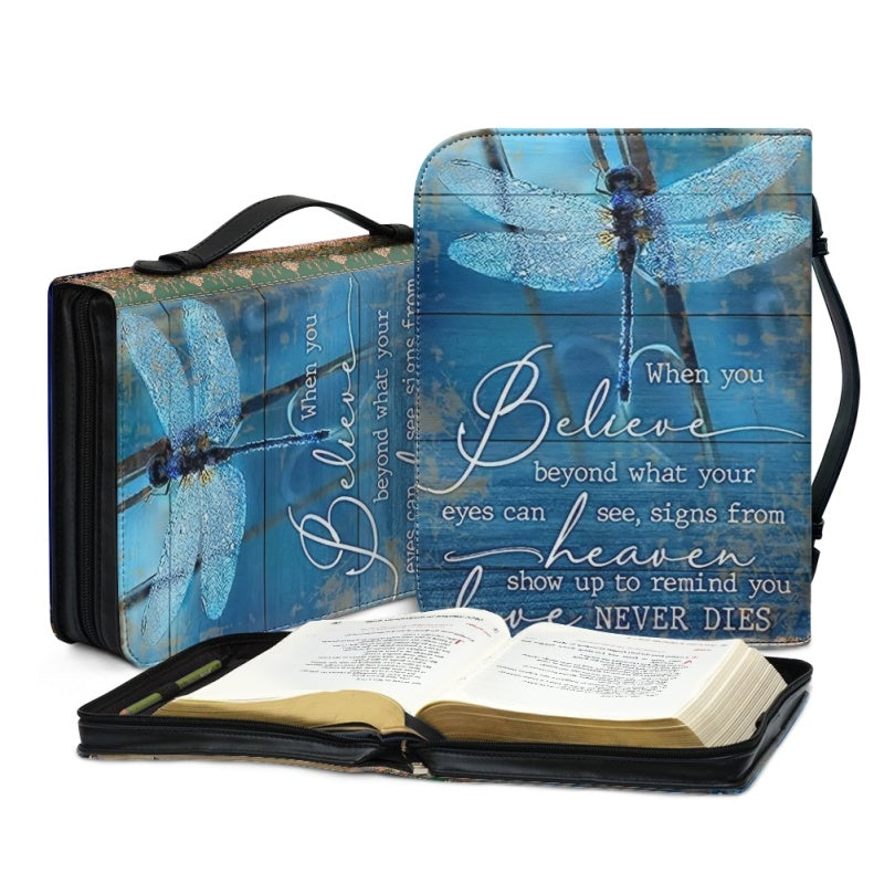 Personalized Dragonfly Faith Bible Cover