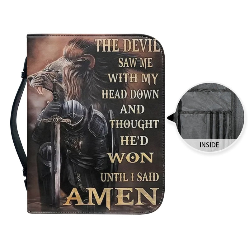 Personalized Jesus Is My God Lion Bible Cover