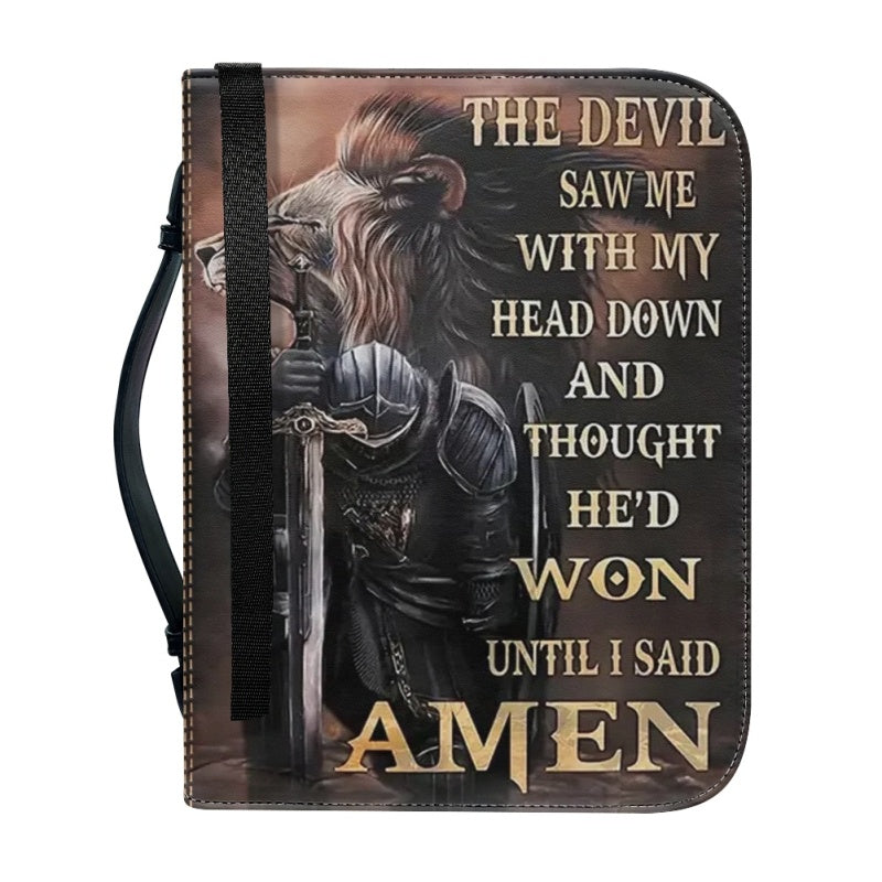 Personalized Jesus Is My God Lion Bible Cover