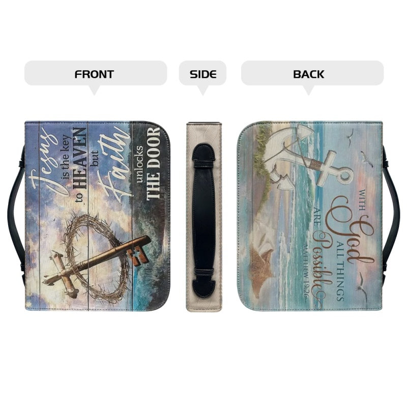 With God All Things Personalized Bible Cover